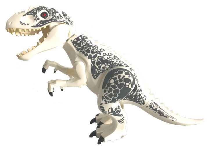 kr-11 透明袋包装 侏罗纪世界 白色帝王暴龙 益智拼装积木